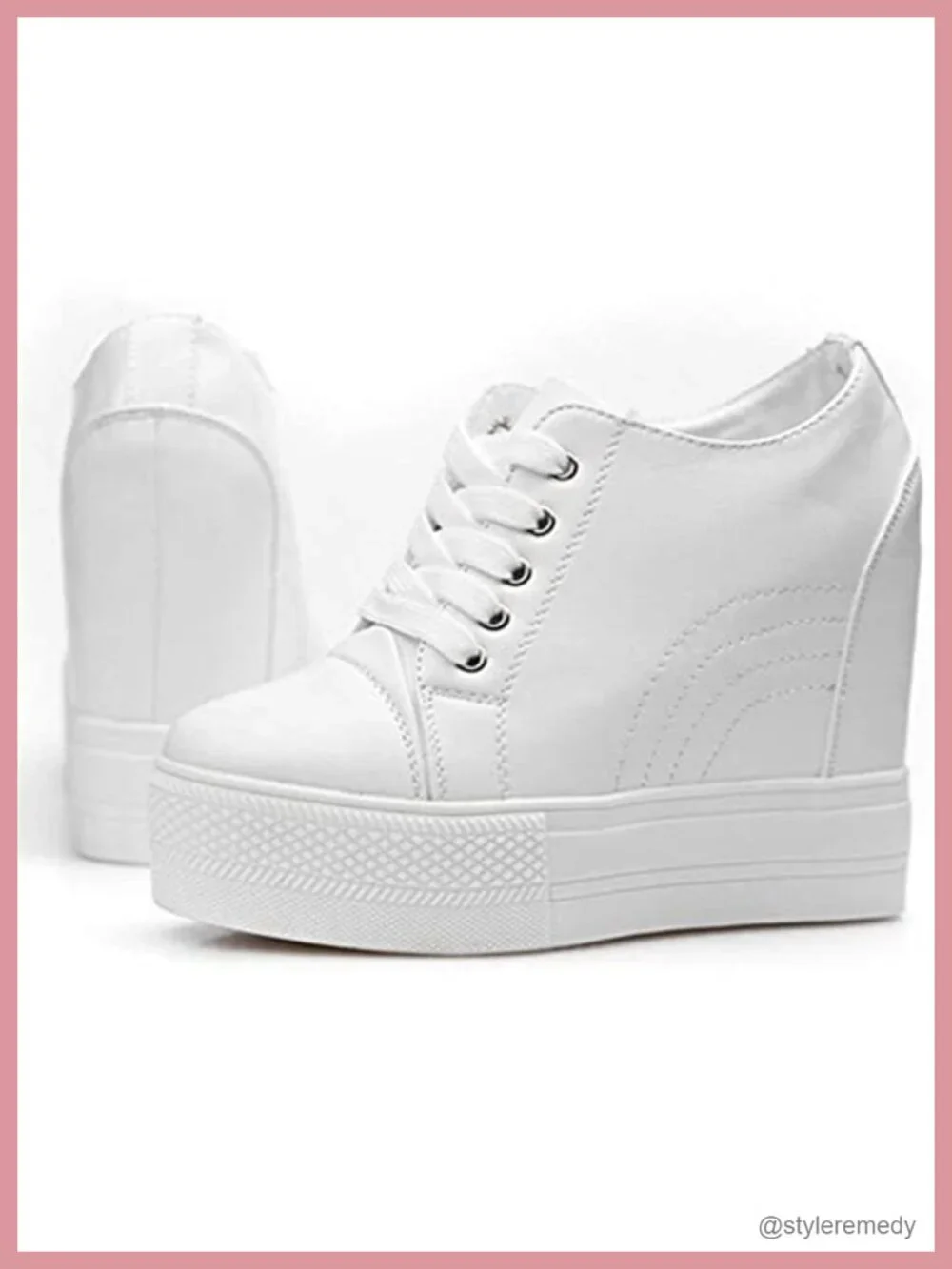Women's Wedge Sneakers with Hidden Heel Platform Walking Shoes